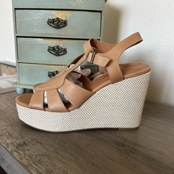 Lucky Brand Tan Wedge Sandals - Picture 3 of 5